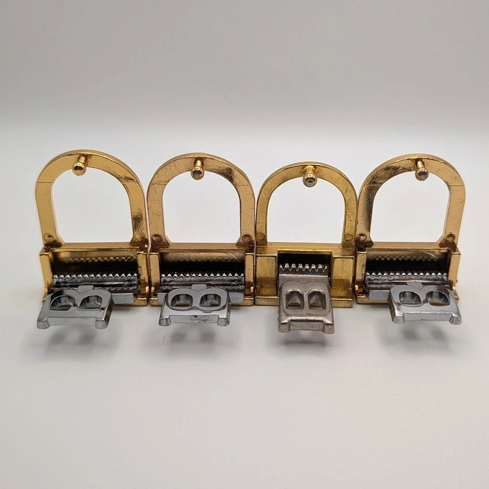 Vintage Initial B Belt Buckles Mixed Metal Gold Silver Tone Logo Set of 4